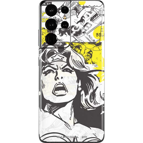 DC Comics Wonder Woman Vintage Comic Art Galaxy S21 Ultra 5G Skin